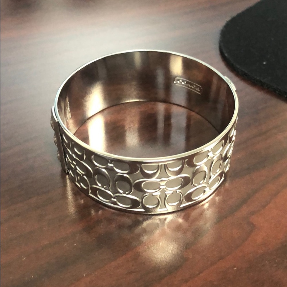 Silver Authentic Coach Bracelet